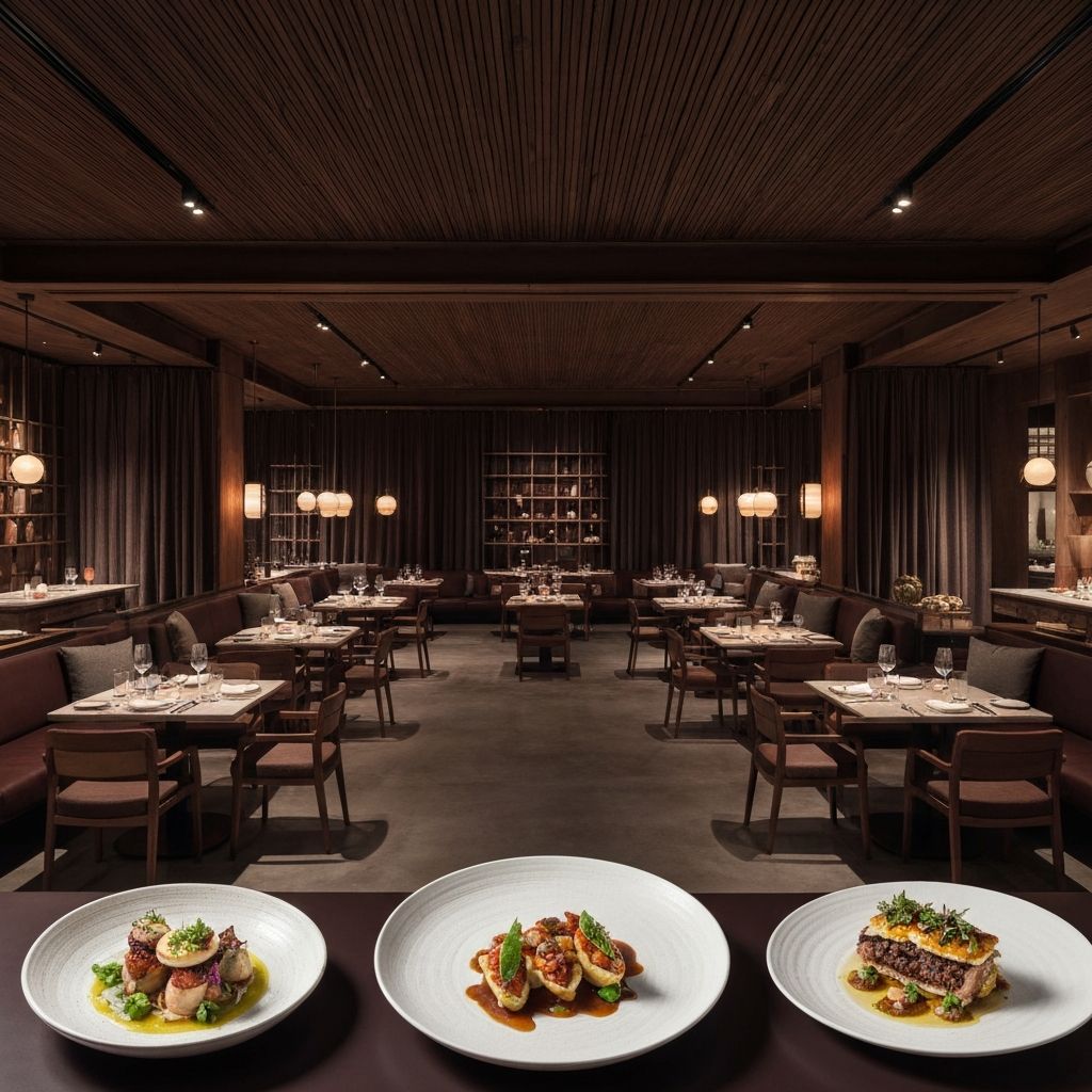 Premium beef cuts on butcher block