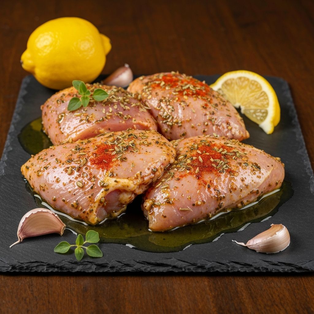 Poulet entier mariné